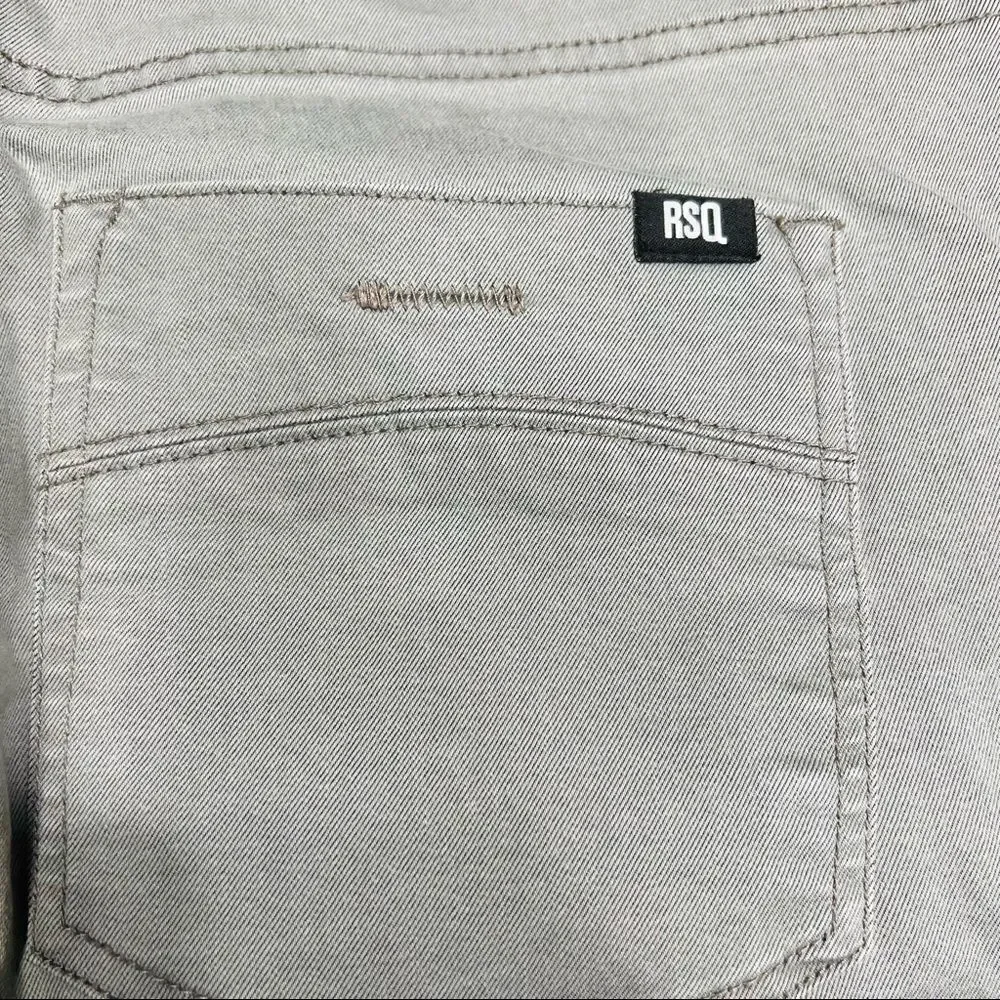 RSQ Jeans New York Slim Straight Gray Stretch Denim Jeans Tag Size 36 X 30